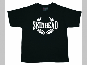 Skinhead   čierne detské tričko 100%bavlna Fruit of The Loom